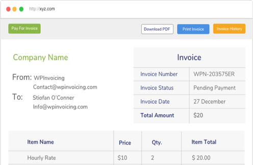 WP Invoicing
